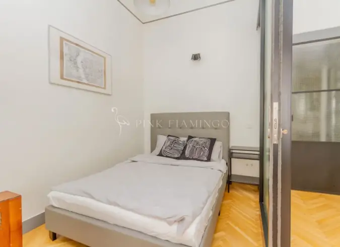 Central base w/ Private Patio | Pink Flamingo